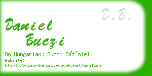 daniel buczi business card